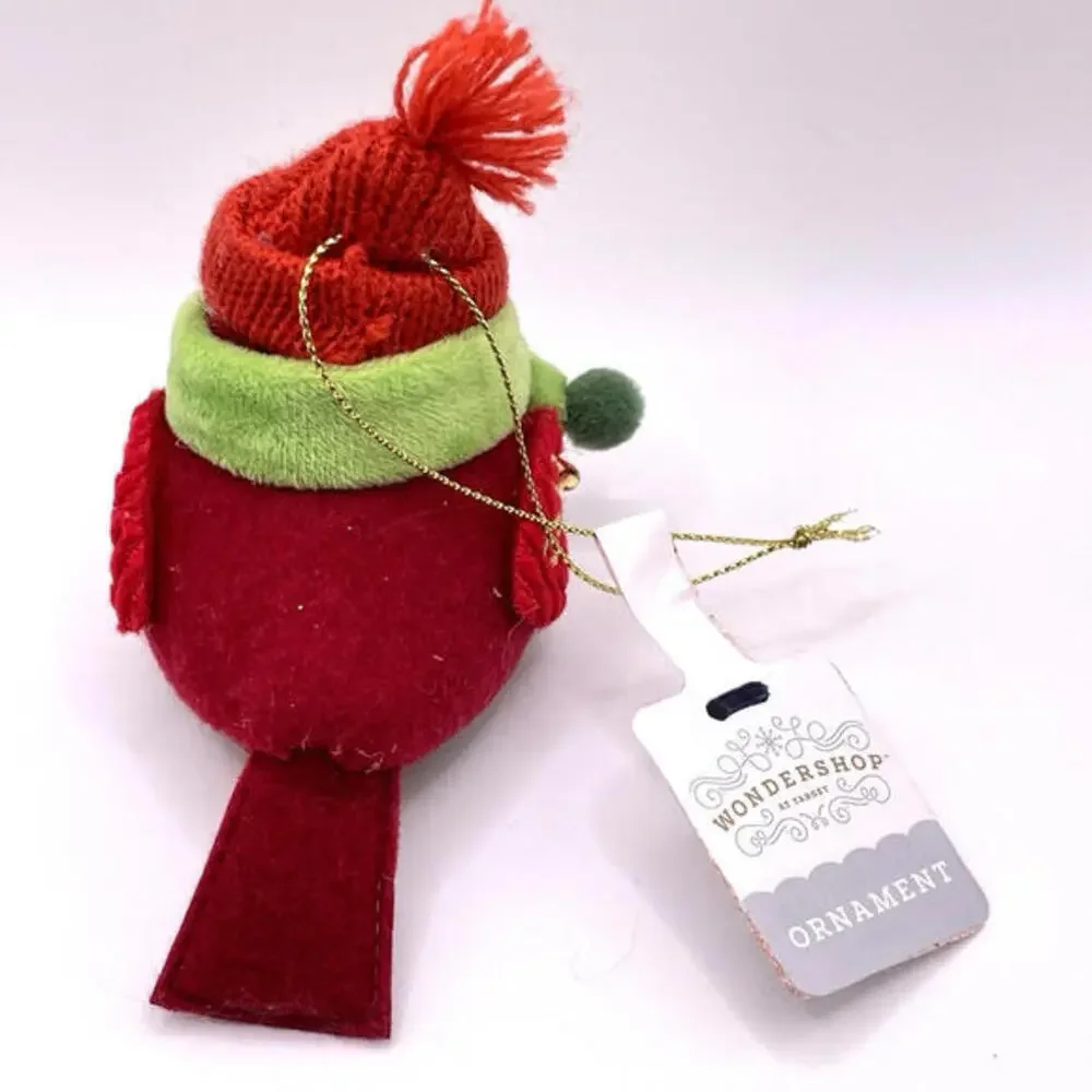 2024 Wondershop Featherly Friends Fabric‎ Bird Christmas Tree Ornament NEW